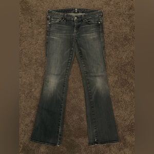 Vintage 7 For All Man Kind The Lexie Petite Flared Jeans